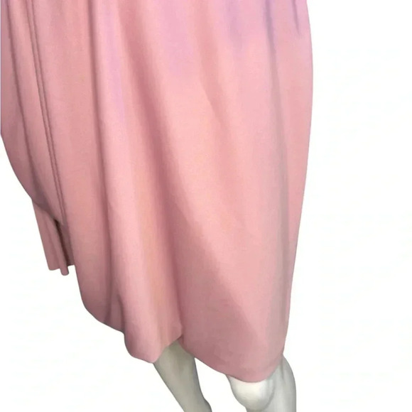 Vera Wang Bride's Maid Dress Light Pink Tie Bow Draped One Shoulder 12. - Picture 3 of 12